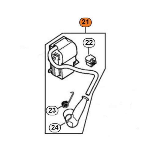 Stihl bobina modulo accensione - bobina,